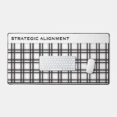 Strategische afstemming Modern raster Zwart Wit Bureaumat (Keyboard & Muis)