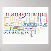 strategische beheertekst poster (Voorkant)