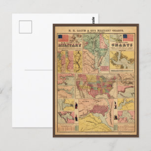 strategische kaarten voor de burgeroorlog, 1861