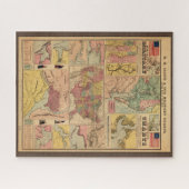  strategische kaarten voor de burgeroorlog, 1861 legpuzzel (Horizontaal)