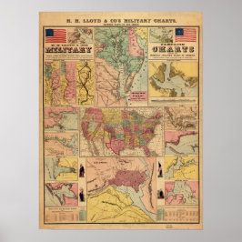  strategische kaarten voor de burgeroorlog, 1861 poster