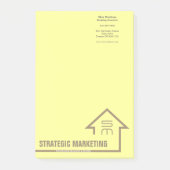 Strategische marketingnotities post-it® notes (Voorkant)