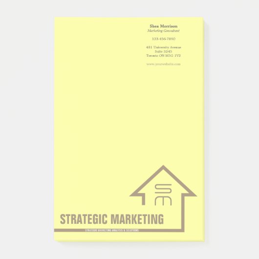 Strategische marketingnotities post-it® notes (Voorkant)