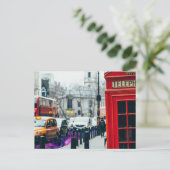 straten in londen briefkaart (Staand voorkant)