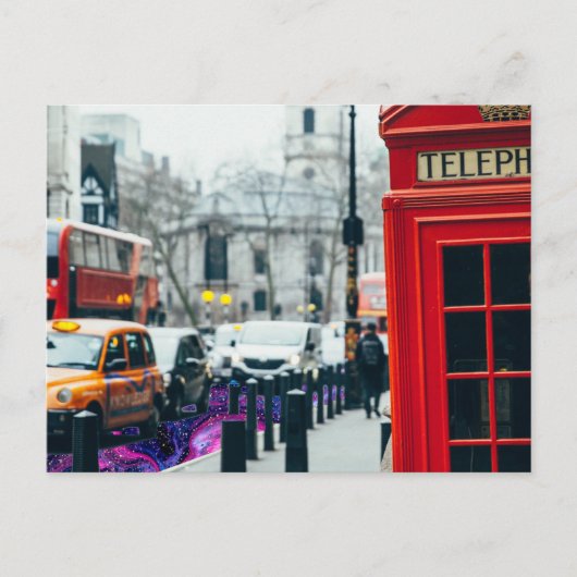 straten in londen briefkaart (Voorkant)