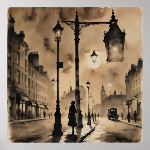 straten in Londen Poster