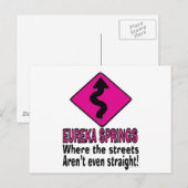 straten van Eureka Springs Briefkaart (Voorkant / Achterkant)