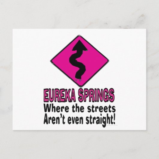 straten van Eureka Springs Briefkaart (Voorkant)