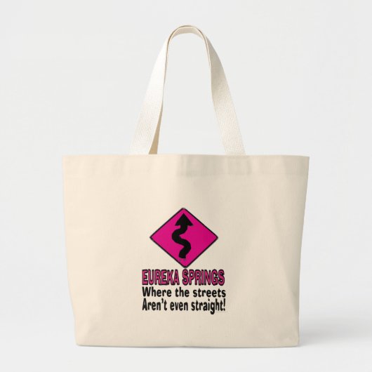 straten van Eureka Springs Grote Tote Bag (Voorkant)