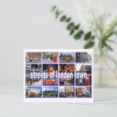 straten van het londen - briefkaart (Staand voorkant)