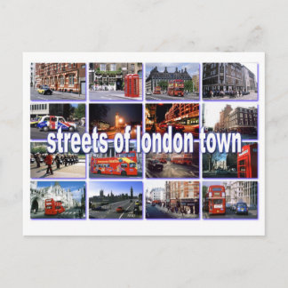 straten van het londen - briefkaart