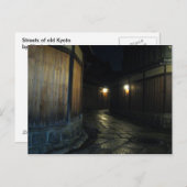 straten van het oude kyoto 1 briefkaart (Voorkant / Achterkant)