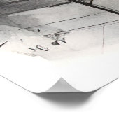 Straten van het Poster van de Waterverf van Parijs (Hoek)