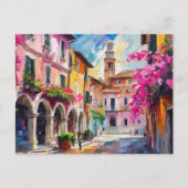 Straten van Italië Moderne Abstracte kunst Briefkaart (Voorkant)