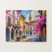 Straten van Italië Moderne Abstracte kunst Legpuzzel (Horizontaal)