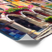 Straten van Italië Moderne Abstracte kunst Poster (Hoek)