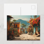 Straten van Mexico Feestdagenkaart (Voorkant / Achterkant)