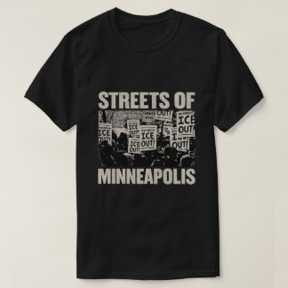 Straten van Minneapolis Protestkunst T-shirt