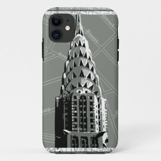 Straten van New York met Empire State Building Case-Mate iPhone Case (Achterkant)