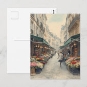 Straten van Parijs Briefkaart (Voorkant / Achterkant)