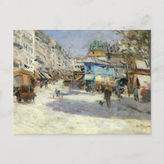 straten van Parijs | Louis Abel-Truchet Briefkaart (Voorkant)