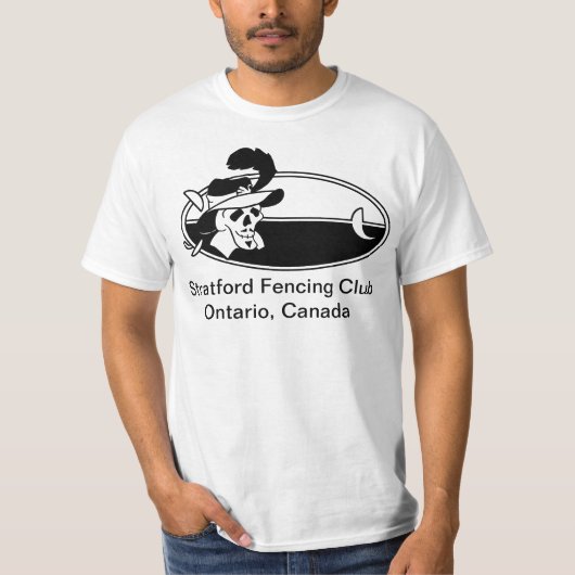 Stratford Fencing Club big logo T-shirt (Voorkant)