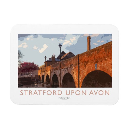 Stratford on Avon Railway Poster Magneet (Horizontaal)
