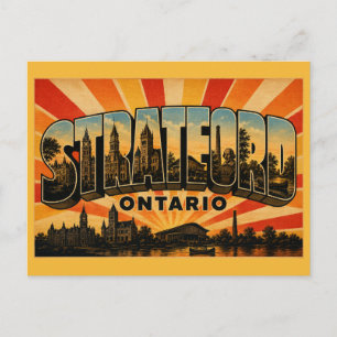 Stratford Ontario Theaterstad Briefkaart