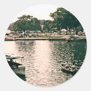 Stratford-op-Avon Engeland 1986 onverwacht-27111 Ronde Sticker