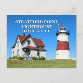 Stratford Point Lighthouse, Connecticut Briefkaart