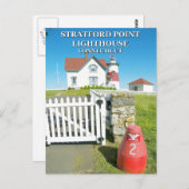 Stratford Point Lighthouse, Connecticut Briefkaart (Voorkant / Achterkant)
