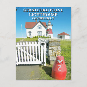 Stratford Point Lighthouse, Connecticut Briefkaart