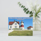 Stratford Point Lighthouse, Connecticut Briefkaart (Staand voorkant)