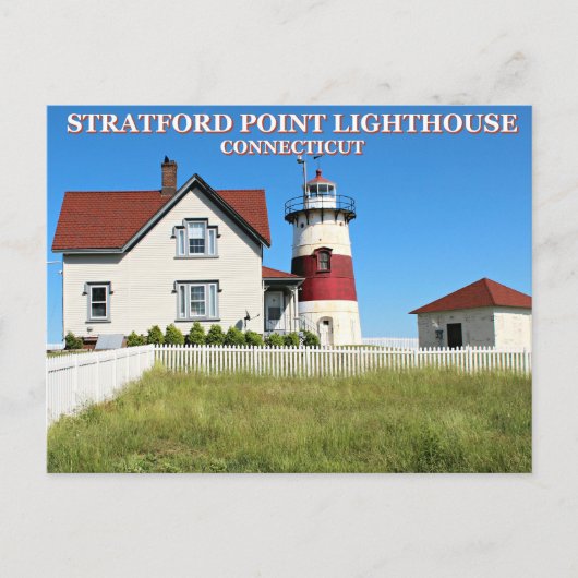 Stratford Point Lighthouse, Connecticut Briefkaart (Voorkant)