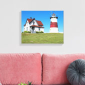 Stratford Point Lighthouse, Connecticut Canvas Afdruk (Insitu (Woonkamer))