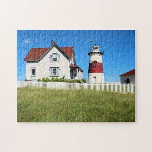 Stratford Point Lighthouse, Connecticut Legpuzzel (Horizontaal)