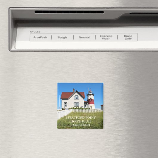 Stratford Point Lighthouse, Connecticut Magneet (Insitu (Vaatwasser))