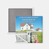 Stratford Point Lighthouse, Connecticut Magneet (Voorkant / Achterkant)