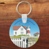 Stratford Point Lighthouse, Connecticut Sleutelhan Sleutelhanger (Voorkant)