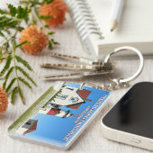 Stratford Point Lighthouse, Connecticut Sleutelhanger (Voorkant Rechts)