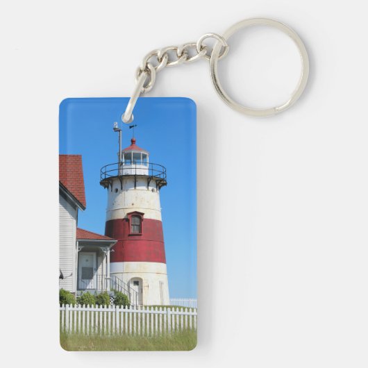 Stratford Point Lighthouse, Connecticut Sleutelhanger (achterkant)