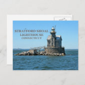 Stratford Shoal Lighthouse, Connecticut Briefkaart (Voorkant / Achterkant)