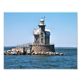 Stratford Shoal Lighthouse, Connecticut Foto Afdruk