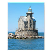 Stratford Shoal Lighthouse, Connecticut Foto Afdruk (Voorkant)