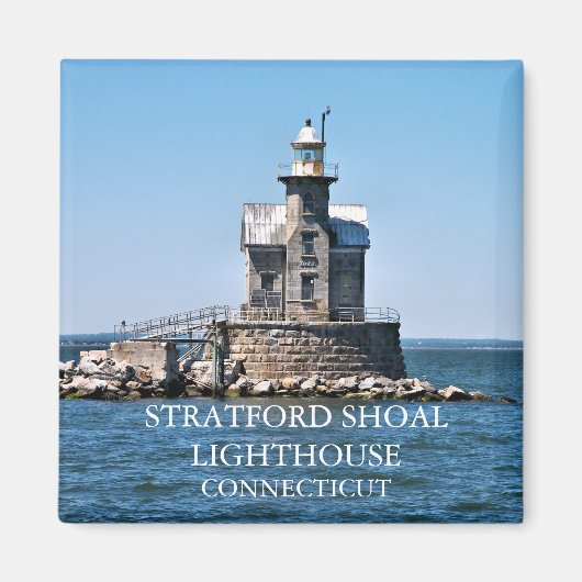 Stratford Shoal Lighthouse, Connecticut Magneet (Voorkant)