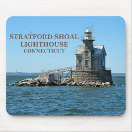 Stratford Shoal Lighthouse, Connecticut Mousepad Muismat