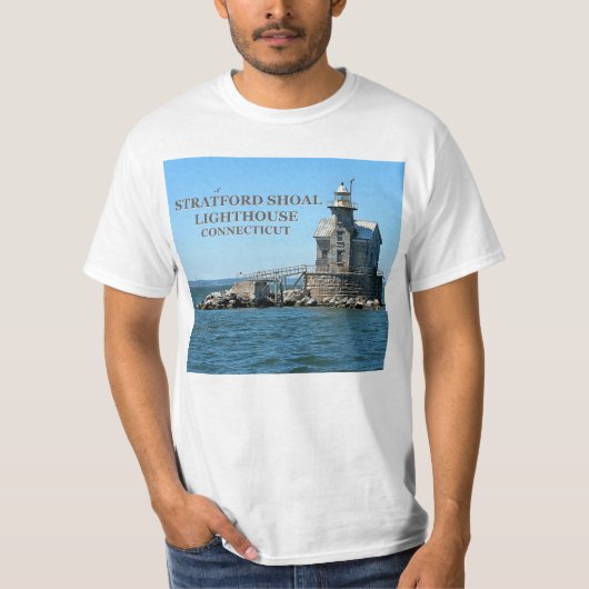 Stratford Shoal Lighthouse, Connecticut T-shirt (Voorkant)