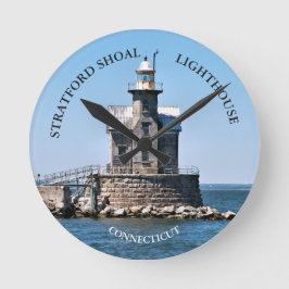 Stratford Shoal Lighthouse CT-ronde wandklok