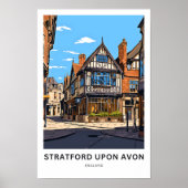 Stratford Upon Avon England Reisprint Poster (Voorkant)