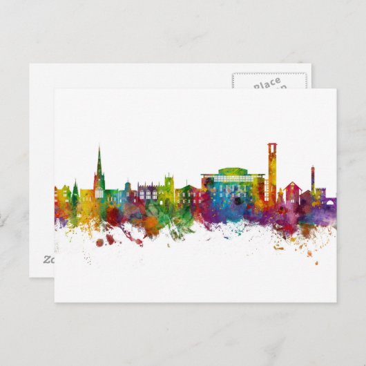 Stratford-upon-Avon England Skyline Briefkaart (Voorkant / Achterkant)